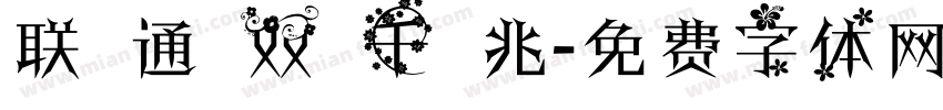 联 通 双 千 兆字体转换